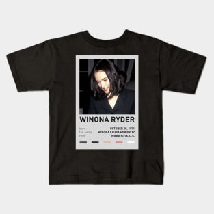 Winona Ryder Kids T-Shirt